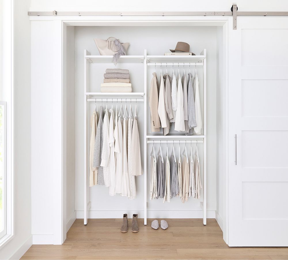 Essential&#160;Reach-In&#160;Closet by Hold Everything, 5' Complete Hanging System&#8203;