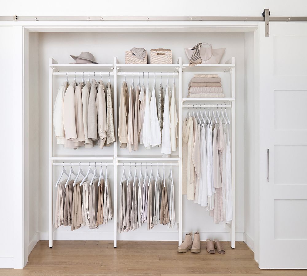 Essential&#160;Reach-In&#160;Closet by Hold Everything, 7' Complete Hanging System&#8203;