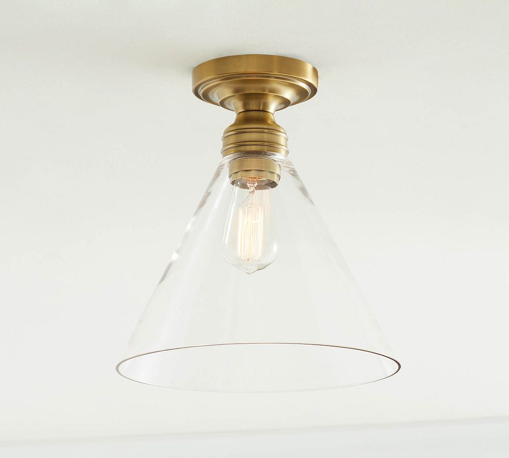 Flared Glass Flush Mount (11&quot;)