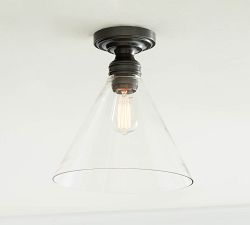 Flared Glass Flush Mount (11&quot;)
