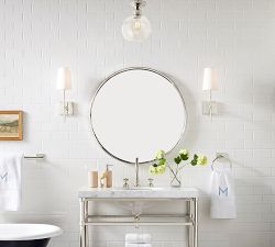 Glass Globe Flush Mount (13&quot;)