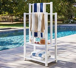 Malibu Metal Perforated Outdoor All In One Pool Storage