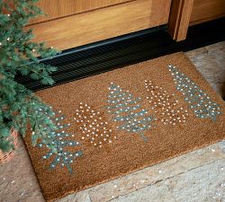 Metallic Trees Light Up Doormat