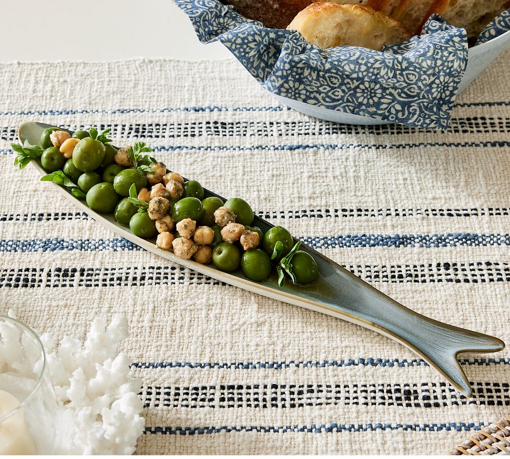 Anchovy Stoneware Olive Boat