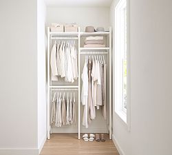 Essential Walk-In&#160;Closet by Hold Everything, 4' Complete Hanging System&#8203;