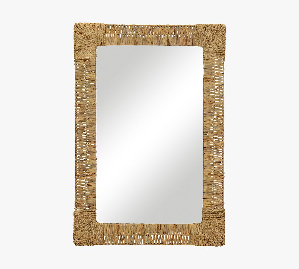 Cameron Jute Rectangular Mirror - 40&quot;W x 55&quot;H