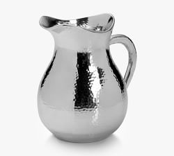 Hammered Metal Pitcher