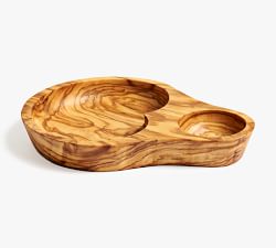 Olive Wood Olive Serve Set