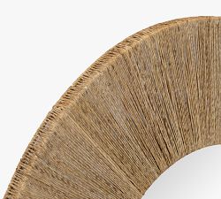 La Gomera Jute Round Mirror, 36&quot; x 36&quot;