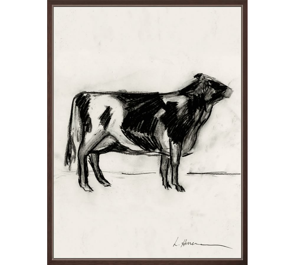 Custom Framed Print - Cow by The Artists Studio