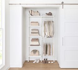 Essential Reach-In Closet by Hold Everything, 4' Hanging System with Shelves&#8203;
