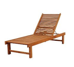 Neo Teak Outdoor Single Chaise Lounge