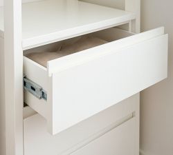 Essential&#160;Reach-In&#160;Closet by Hold Everything, 8' Hanging System with 3 Drawers&#8203;