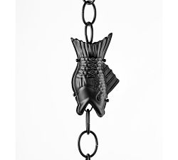 Fish Shaped Rain Chain 8.5 Ft
