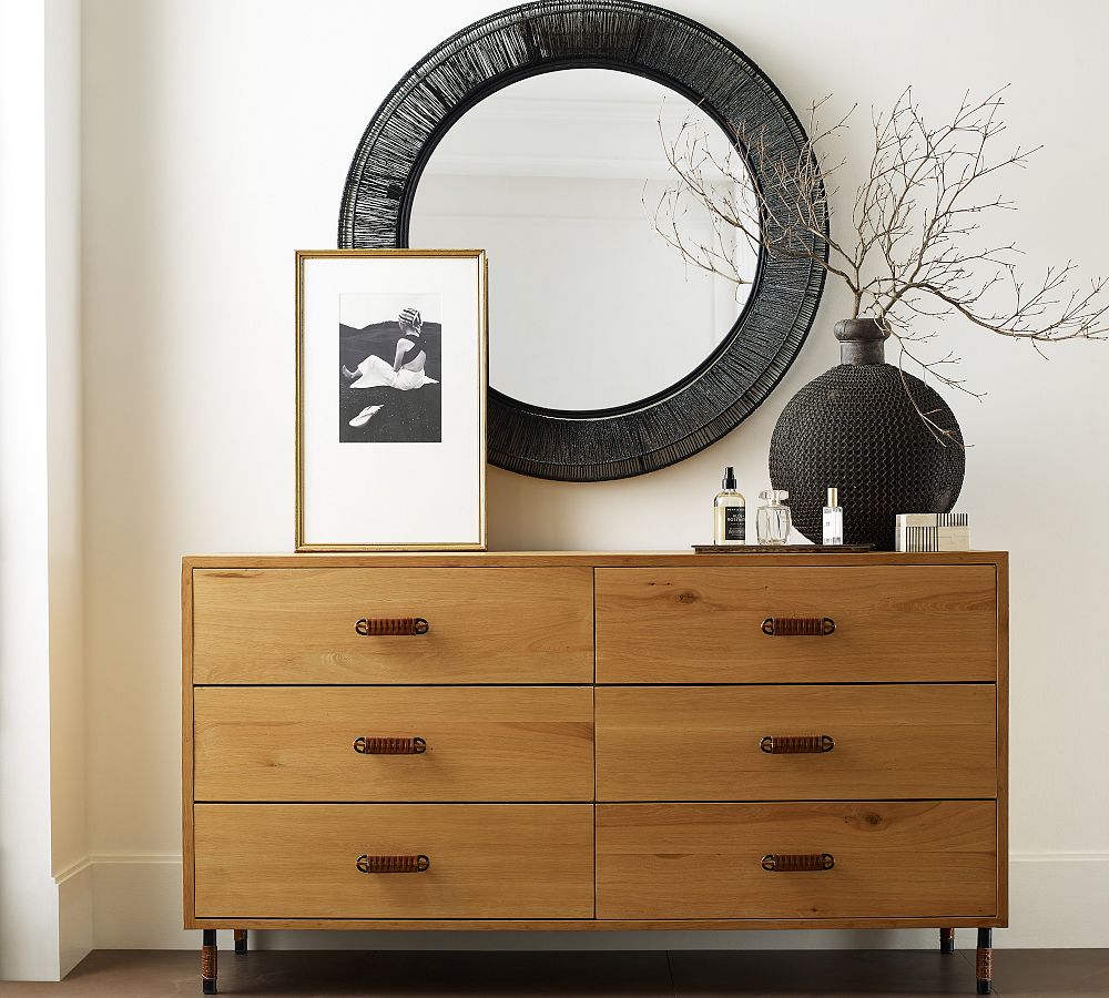 Wren Jute Round Mirror