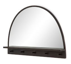 Maxwell Entryway Mirror with Hooks