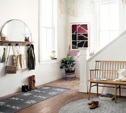Maxwell Entryway Mirror with Hooks