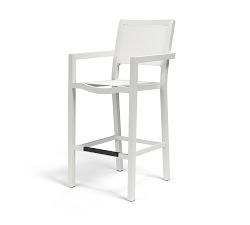 Puglia Metal Sling Outdoor Barstool
