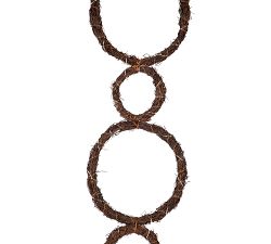 LED Grapevine Circle Garland