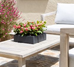 Lightweight Handcrafted Fiber stone Cube Indoor/Outdoor Planters