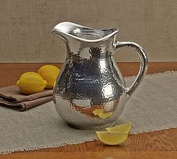 Hammered Metal Pitcher