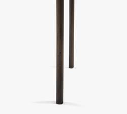 Isa 26&quot; Modern Planters With Stand - Weathered Brass