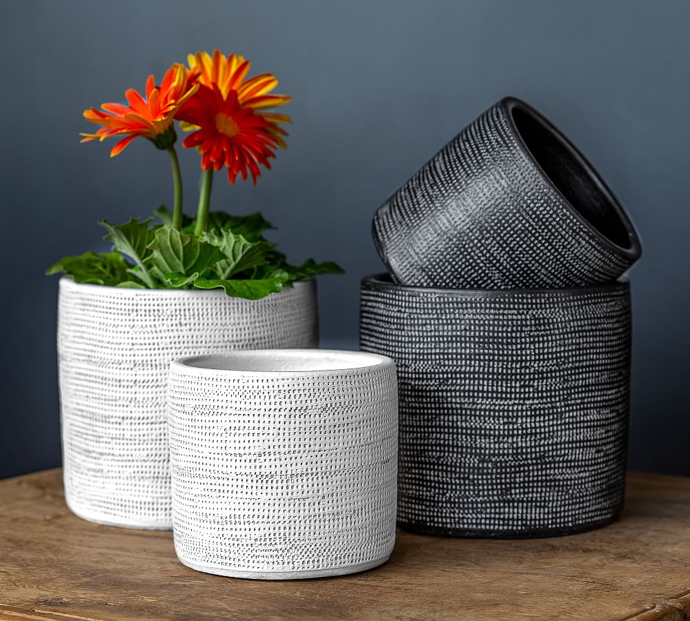 Novah Painted Terracotta Indoor Planters