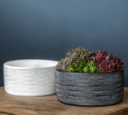 Novah Painted Terracotta Indoor Planters
