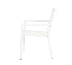Puglia Metal Stacking Outdoor Dining Chair