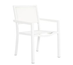 Puglia Metal Stacking Outdoor Dining Chair