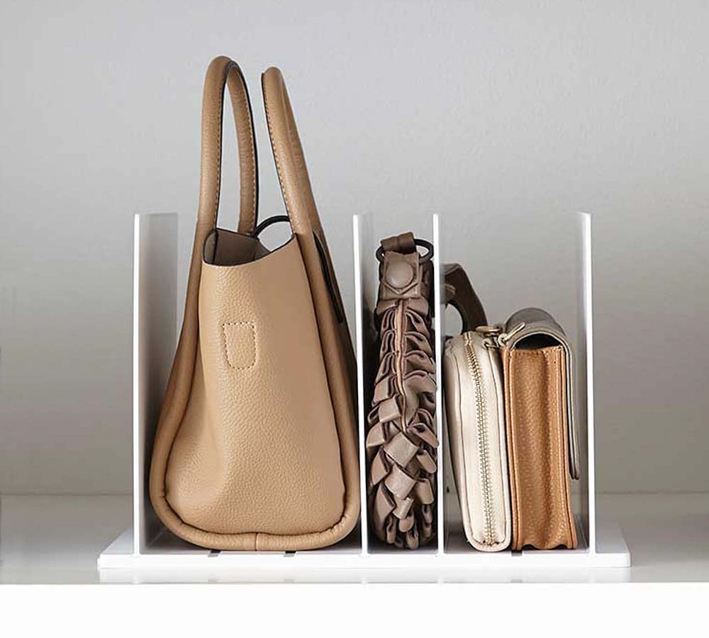 Two Level Bag Organizer Stand - Set of 4