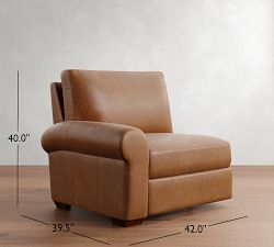 Build Your Own Big Sur Roll Arm Leather Sectional