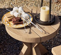 Modern Farmhouse Round Outdoor Side Table (20&quot;)