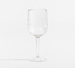 Hammered Outdoor Wine Stem Glasses