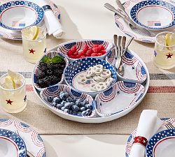 Cabana Americana Outdoor Melamine Sectioned Serving Platter