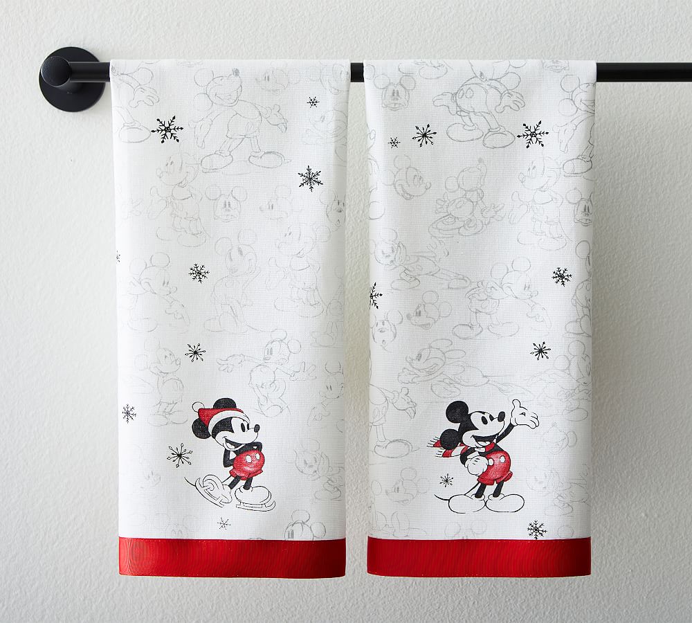 Disney Mickey Mouse Holiday Guest Towel - Set of 2