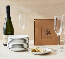 Caterer's Box Coupe Porcelain Cocktail Plates - Set of 12
