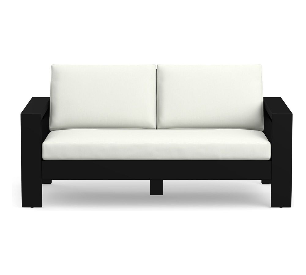 Malibu Grand Loveseat Cushion,  Premium Performance Slub Weave; Natural (White)