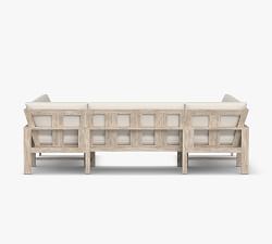 Indio Eucalyptus 5-Piece Loveseat Outdoor Sectional (105&quot;)