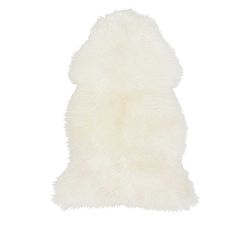 Sheepskin Rug, Ivory, 2' x 3'