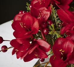 Faux Amaryllis Composed Arrangement