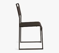 Fallon Outdoor Metal Stackable Chair, Set of 2