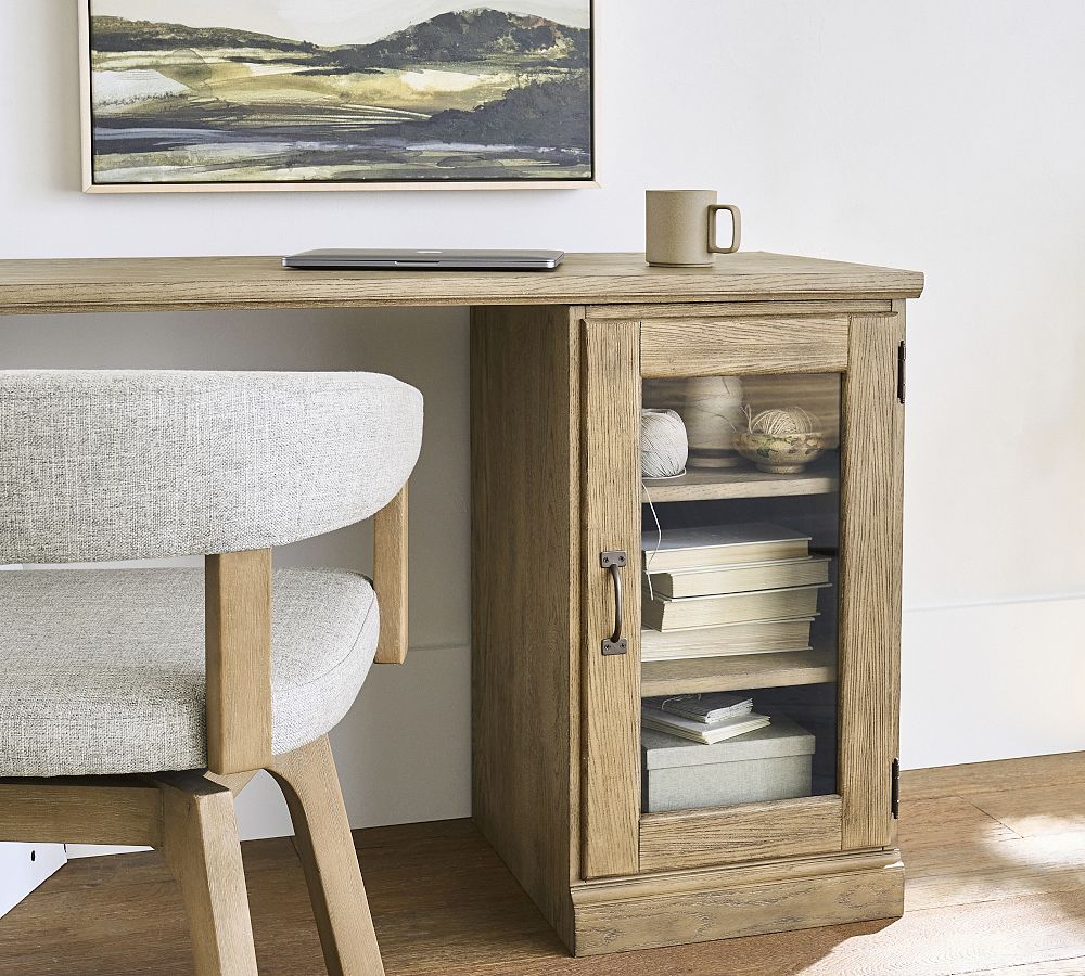 Printer's Single Glass Door Cabinet (16&quot;)