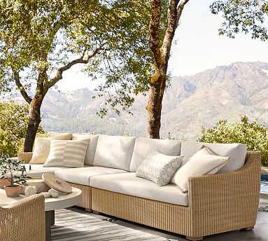 Pottery barn patio sectional sales