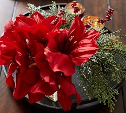 Faux Amaryllis Composed Arrangement