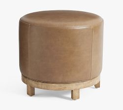 Jake Leather Swivel Stool