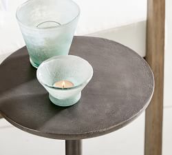 Belize Metal Round Outdoor Accent Table (12&quot;)