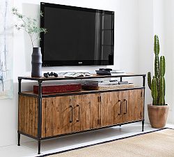 Juno Reclaimed Wood Media Console (46&quot;- 68&quot;)