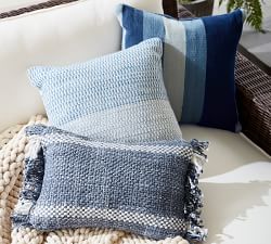 Ixora Eco-Friendly Textured Outdoor Lumbar Pillow
