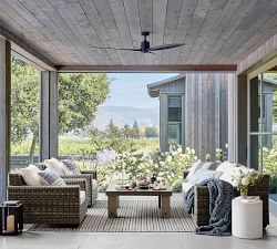 Terrazzo Concrete Round Outdoor Side Table (15&quot;)
